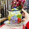 Bình Trà & Cốc Trà Gốm Sứ Tráng Men An Toàn - Họa Tiết Vẽ Tay Độc Đáo Sang Trọng 101.143 VND 9