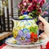 Bình Trà & Cốc Trà Gốm Sứ Tráng Men An Toàn - Họa Tiết Vẽ Tay Độc Đáo Sang Trọng 101.143 VND 10