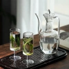 Bình trà thủy tinh Borosilicate trong suốt chịu nhiệt Kiểu cổ điển giá 99.000₫