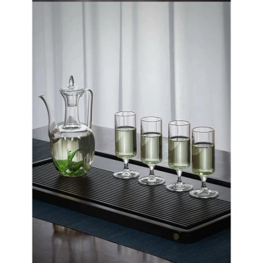 Bình trà thủy tinh Borosilicate trong suốt chịu nhiệt Kiểu cổ điển giá 99.000₫