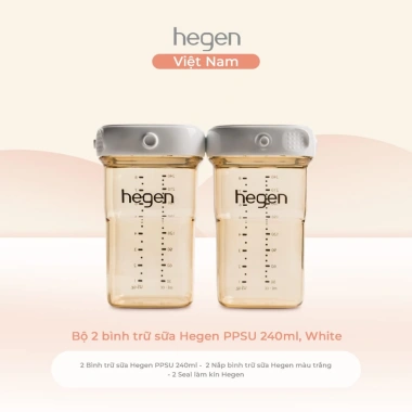 Bình trữ sữa Hegen PPSU 60-240ml - bộ 1-6 bình tiện lợi, an toàn, giảm giá 429k 2