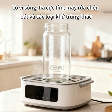 Bình trữ sữa thủy tinh Borosilicate 240ml Comi – Chịu nhiệt, an toàn, giá 80.195đ 6 Bình trữ sữa thủy tinh Borosilicate 240ml Comi – Chịu nhiệt, an toàn, giá 80.195đ 6