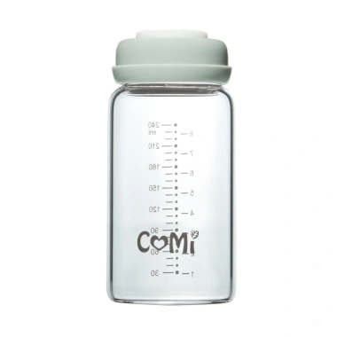 Bình trữ sữa thủy tinh Borosilicate 240ml Comi – Chịu nhiệt, an toàn, giá 80.195đ