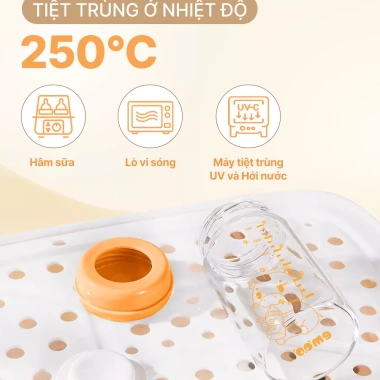 Bình Trữ Sữa Thủy Tinh Emoon 180ml Cổ Rộng Chịu Nhiệt An Toàn cho Sơ Sinh 99.000đ 5 Bình Trữ Sữa Thủy Tinh Emoon 180ml Cổ Rộng Chịu Nhiệt An Toàn cho Sơ Sinh 99.000đ 5