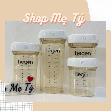 Bình trữ sữa và thức ăn bé Hegen PPSU 60ml 150ml 240ml nắp trắng giá ưu đãi 120k