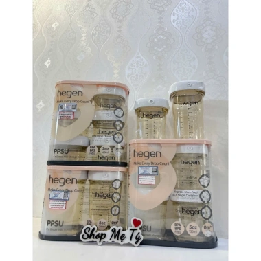 Bình trữ sữa và thức ăn bé Hegen PPSU 60ml 150ml 240ml nắp trắng giá ưu đãi 120k