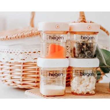 Bình trữ sữa và thức ăn bé Hegen PPSU 60ml 150ml 240ml nắp trắng giá ưu đãi 120k