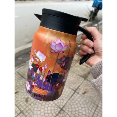 Bình ủ trà 1.500ml Vintage giữ nhiệt, ấm pha trà kèm lưới lọc tiện lợi - giá 205k 9