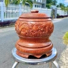 Bình ủ trà gỗ dừa Chạm Tứ Linh 1.200-2.000ml Kim Tuấn - Quà tặng phong thủy, Long Lân 2