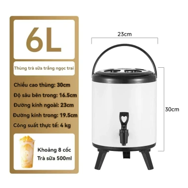 Bình ủ trà sữa 3 lớp inox 6-12L giữ nóng lạnh giá rẻ chỉ 382.250đ 9 Bình ủ trà sữa 3 lớp inox 6-12L giữ nóng lạnh giá rẻ chỉ 382.250đ 9
