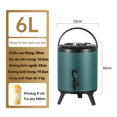Bình ủ trà sữa 3 lớp inox 6-12L giữ nóng lạnh giá rẻ chỉ 382.250đ 11 Bình ủ trà sữa 3 lớp inox 6-12L giữ nóng lạnh giá rẻ chỉ 382.250đ 11