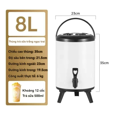 Bình ủ trà sữa 3 lớp inox 6-12L giữ nóng lạnh giá rẻ chỉ 382.250đ 12 Bình ủ trà sữa 3 lớp inox 6-12L giữ nóng lạnh giá rẻ chỉ 382.250đ 12