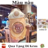 Bình Uống Nước 820ml Màu Nâu Họa Tiết Dễ Thương, Ống Hút Silicon, Giá 94.900₫ 10