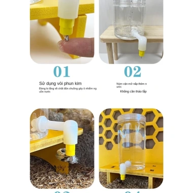 Bình uống nước tự động cho gà, gà con, vẹt và chim cút – Vòi Rutin, giá 15.120₫ 6
