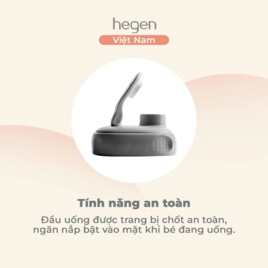 Bình uống thông minh Hegen PPSU 330ml nắp nhỏ chất liệu an toàn, chống tràn, giá 539k 5 Bình uống thông minh Hegen PPSU 330ml nắp nhỏ chất liệu an toàn, chống tràn, giá 539k 5