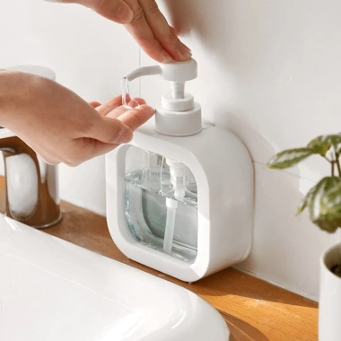 Bình Vuông Trắng Đựng Dầu Gội, Nước Rửa Chén, Sữa Tắm - Chai Nhựa Suốt, Giá 15.400₫ - VTB Shop