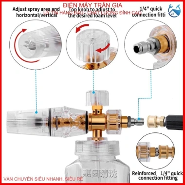 Bình Xịt Bọt Tuyết Rửa Xe Hơi Áp Suất Cao Trong Suốt Chính Hãng - Giá Ưu Đãi 68k 4 Bình Xịt Bọt Tuyết Rửa Xe Hơi Áp Suất Cao Trong Suốt Chính Hãng - Giá Ưu Đãi 68k 4