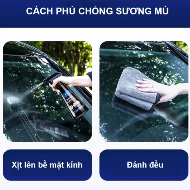 Bình xịt chống đọng nước sương mù 500ml kính lái ô tô, kính mũ bảo hiểm - 89.000₫ 4