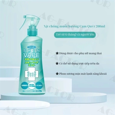 Bình Xịt Chống Muỗi 200ml - Diệt Muỗi & Côn Trùng 8h, Không DEET, Không Mùi Hắc, Chỉ 99.000đ
