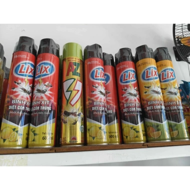 Bình xịt diệt côn trùng Lix hương Cam-Chanh 600ml - Giá 65.000, thơm mát