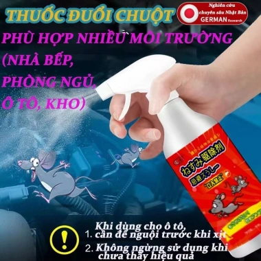 Bình Xịt Đuổi Chuột Công Nghệ Nhật 500ml - Hiệu Quả, An Toàn, Giảm Giá 23% 8