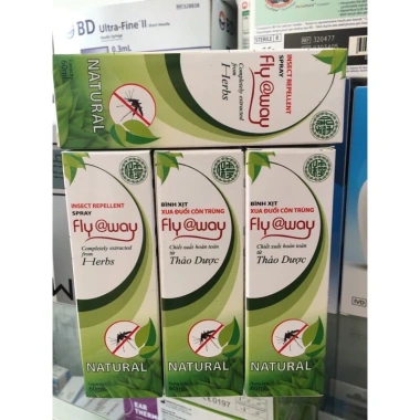 Bình xịt đuổi muỗi Fly@Way 60ml & 100ml - Phòng muỗi nhanh, an toàn, giá 30.000₫