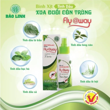 Bình Xịt Đuổi Muỗi Flyaway Đông Nam Dược Bảo Linh 60ml-100ml Giá 29.000 - Hiệu quả nhanh, không mùi 2