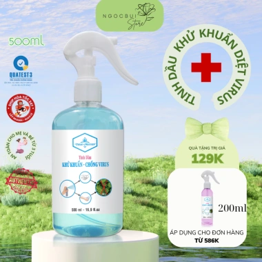 Bình xịt khử khuẩn tinh dầu sả chanh Thảo Nguyên 200-500ml đuổi muỗi, khử mùi 64.500 VND