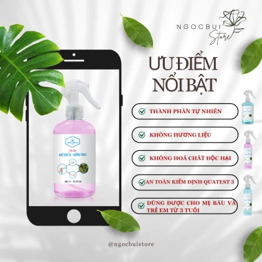 Bình xịt khử khuẩn tinh dầu sả chanh Thảo Nguyên 200-500ml đuổi muỗi, khử mùi 64.500 VND 2