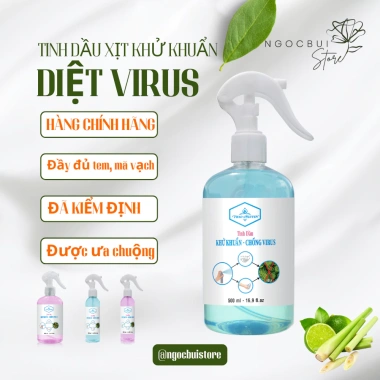 Bình xịt khử khuẩn tinh dầu sả chanh Thảo Nguyên 200-500ml đuổi muỗi, khử mùi 64.500 VND 4