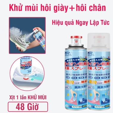 Bình xịt khử mùi hôi chân & giày Nhật Bản - Kháng khuẩn, mát lạnh, hương lâu, giảm mồ hôi, 30.000đ 3