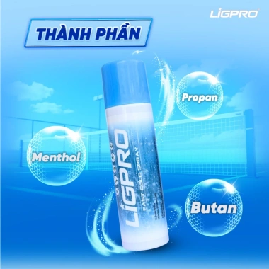 Bình Xịt Lạnh Ligpro 200ml - Giảm Đau, Phục Hồi Nhanh, Giảm Căng Cơ, An Toàn, 145.000đ