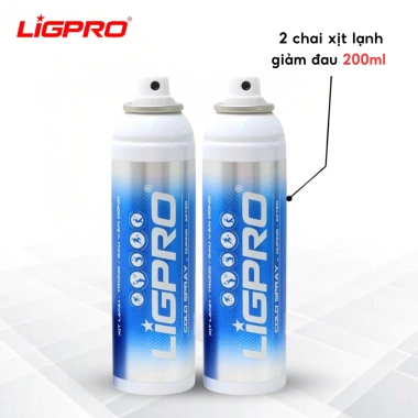Bình Xịt Lạnh Ligpro 200ml - Giảm Đau, Phục Hồi Nhanh, Giảm Căng Cơ, An Toàn, 145.000đ