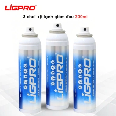 Bình Xịt Lạnh Ligpro 200ml - Giảm Đau, Phục Hồi Nhanh, Giảm Căng Cơ, An Toàn, 145.000đ 10 Bình Xịt Lạnh Ligpro 200ml - Giảm Đau, Phục Hồi Nhanh, Giảm Căng Cơ, An Toàn, 145.000đ 10