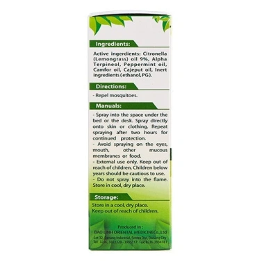 Bình Xịt Muỗi Flyaway Bảo Linh 30ml Thảo dược an toàn đuổi côn trùng hiệu quả giá 34.000 VND