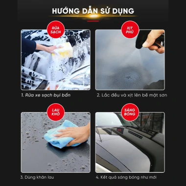 Bình Xịt Nano 9H 500ml Bảo Vệ Sơn Xe Hơi, Đánh Bóng Cao Cấp, Ưu Đãi 82.000₫