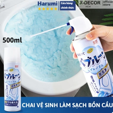 Bình Xịt Nano Nhật Bản Vệ Sinh Sạch Toilet, Bồn Cầu Làm Trắng Cặn Bám 29.000₫