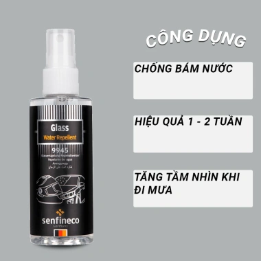Bình xịt nano Senfineco 9.945 Glass Water Repelent 100ml Chống bám nước kính ô tô giá ưu đãi 224.910 VND 2