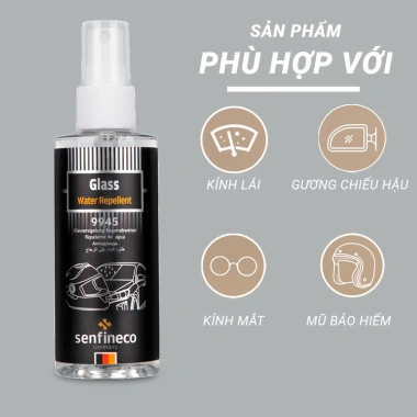 Bình xịt nano Senfineco 9.945 Glass Water Repelent 100ml Chống bám nước kính ô tô giá ưu đãi 224.910 VND 3