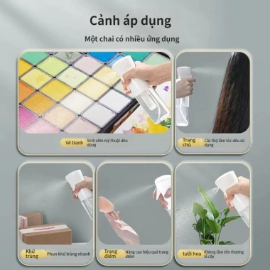 Bình Xịt Phun Sương Áp Suất Cao 200ml 300ml 500ml Siêu Mịn Tiện Dụng 29.000 VND