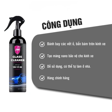 Bình xịt tẩy ố kính ô tô Flamingo F188 230ml – Làm sạch, loại cặn canxi, chống đốm nước 3