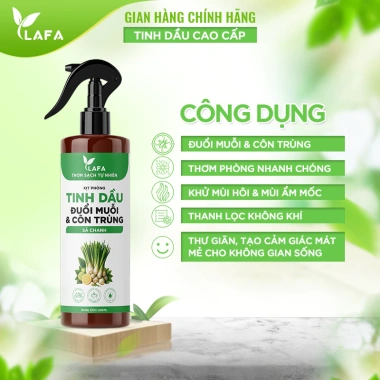 Bình xịt thơm phòng LAFA sả chanh hương bạc hà, quế, bưởi, oải hương - thơm lâu, khử mùi, đuổi muỗi, 161.300 VND 7