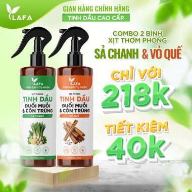 Bình xịt thơm phòng LAFA sả chanh hương bạc hà, quế, bưởi, oải hương - thơm lâu, khử mùi, đuổi muỗi, 161.300 VND 9