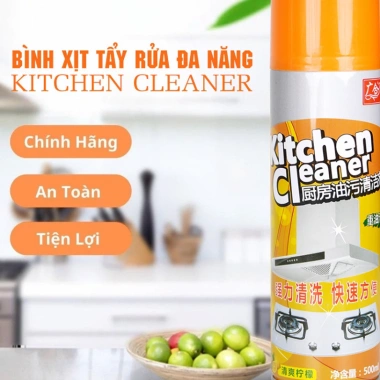 Bình xịt vệ sinh nhà bếp KITCHEN Cleaner – Dầu mỡ, vết bẩn, mảng bám sạch, 21.500₫ 5