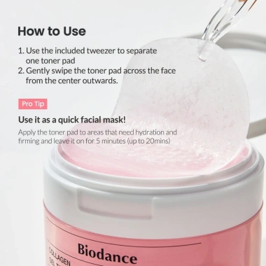 BIODANCE Toner Pad Collagen Gel - Dưỡng ẩm, Đàn hồi da, Thu nhỏ lỗ chân lông 5 BIODANCE Toner Pad Collagen Gel - Dưỡng ẩm, Đàn hồi da, Thu nhỏ lỗ chân lông 5