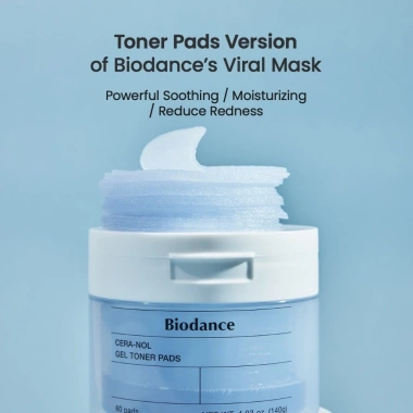 BIODANCE Toner Pad Collagen Gel - Dưỡng ẩm, Đàn hồi da, Thu nhỏ lỗ chân lông