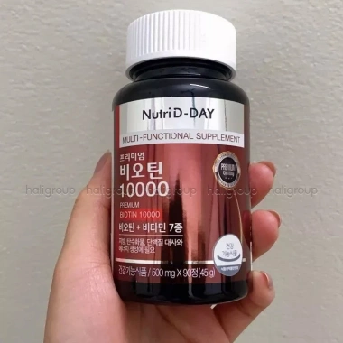 Biotin 10.000 D-Day Premium - Viên uống 90 viên, tóc da khỏe, giảm còn 355.000 VND 5 Biotin 10.000 D-Day Premium - Viên uống 90 viên, tóc da khỏe, giảm còn 355.000 VND 5
