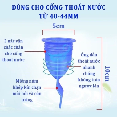 Bịt Cống Silicon Chặn Mùi Hôi, Nắp Phễu Thoát Sàn, Chống Trào Ngược, Ngăn Côn Trùng, Khử Mùi - Giá 9.200 VND