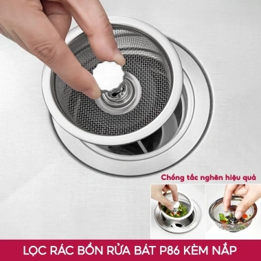 Bịt nắp lọc rác inox BESTPOOL - Giỏ lưới chặn rác, thoát nước nhanh, chống gỉ, phù hợp nhà tắm