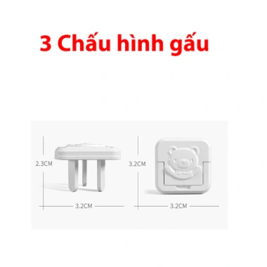 Bịt ổ điện chống giật an toàn cao cấp Dbavio bảo vệ trẻ nhỏ loại 2 và 3 chấu - Giá chỉ 9.000₫ 3
